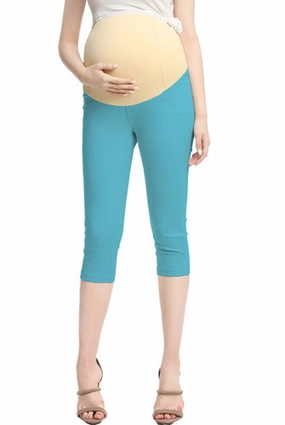 Travel Outfit Skin Friendly Contoured Feel Momo Maternity Women's Capri Jeggings
