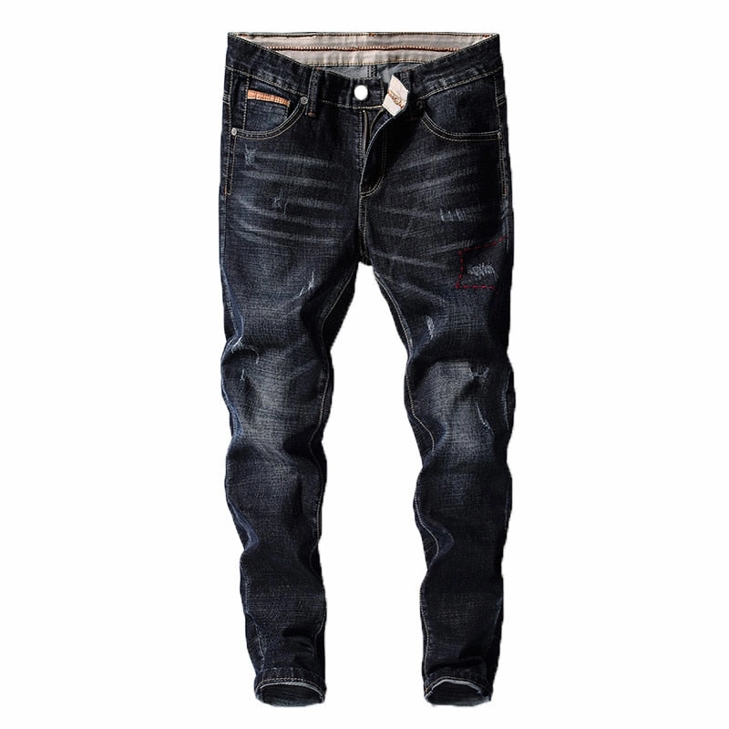 Durable Athlete Fit Travel Outfit Comfort Stretch West Louis? Fashion Slim Fit Cowboy Style Denim Jeans