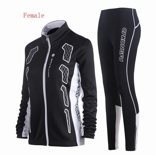 Spring and autumn bicycle Jersey long-sleeved suit men and women models mountain bike team version of clothes autumn and winter coat Breathable knit