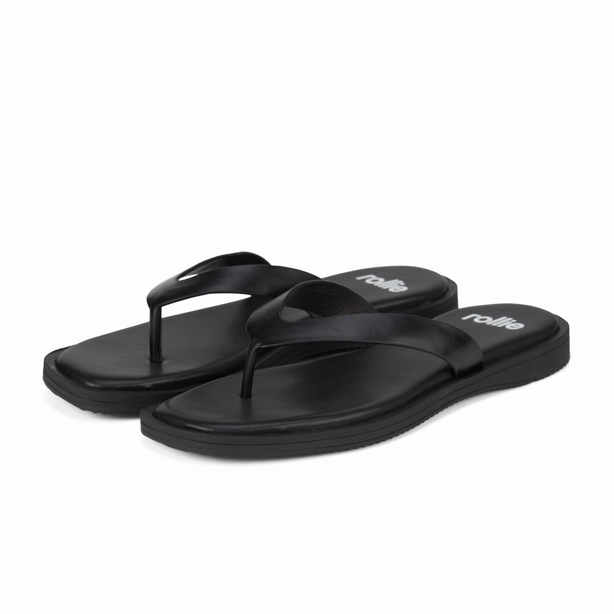 Anti Friction Lining Square Toe Thong All Black