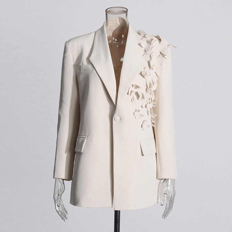 Stitching Three-dimensional Butterfly Decorative Suit Jacket Compression Storage Soft Comfort Design