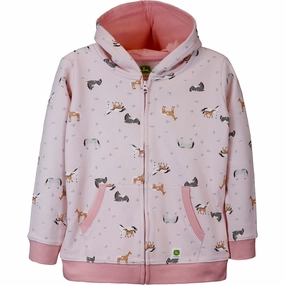 Girls' Horse Pasture Full-Zip Hoodie J2J648PC London Edge LightweightInsulation