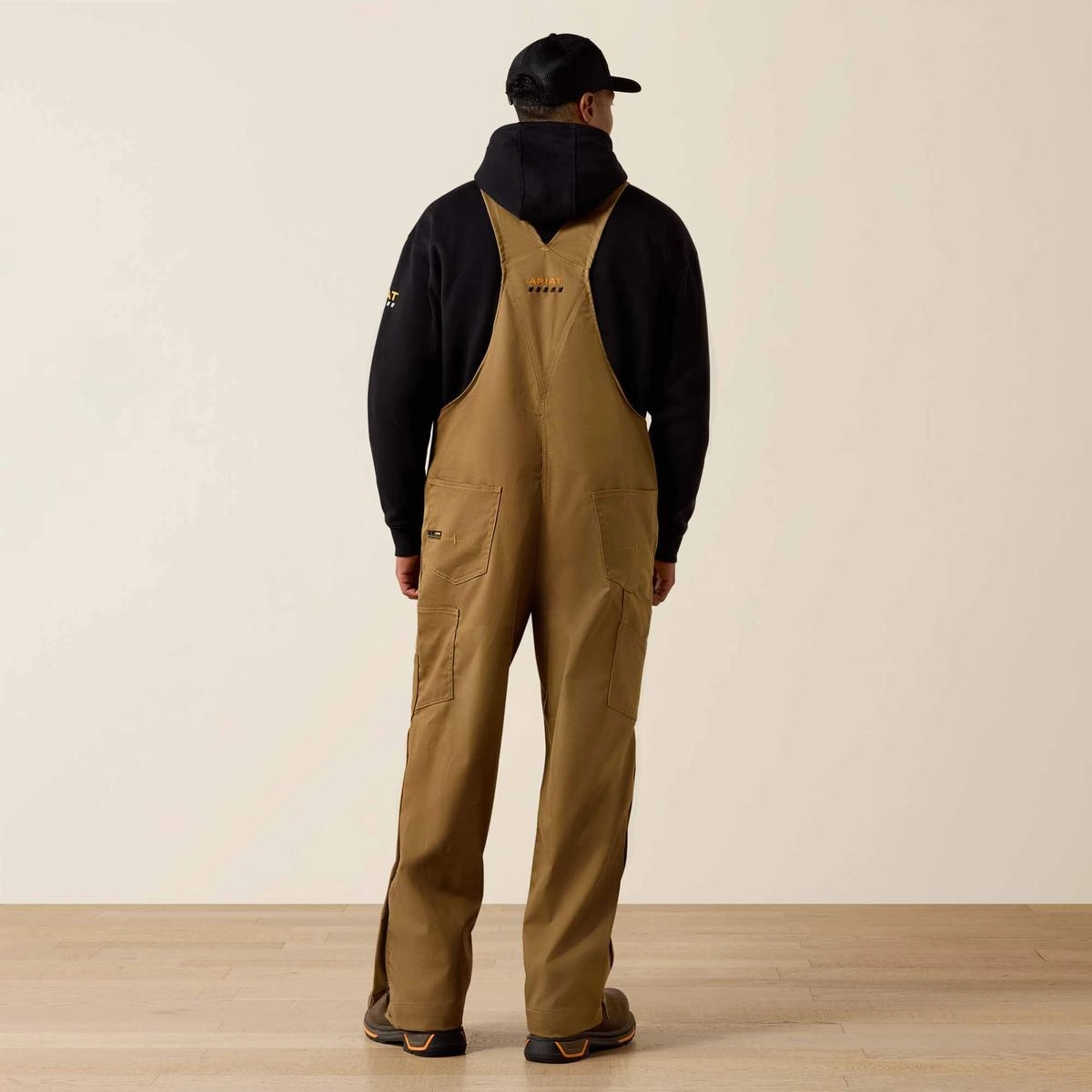 Commute Ease Casual Sweater Men's Big and Tall Rebar Duracanvas Khaki Unlined Bib 10036798