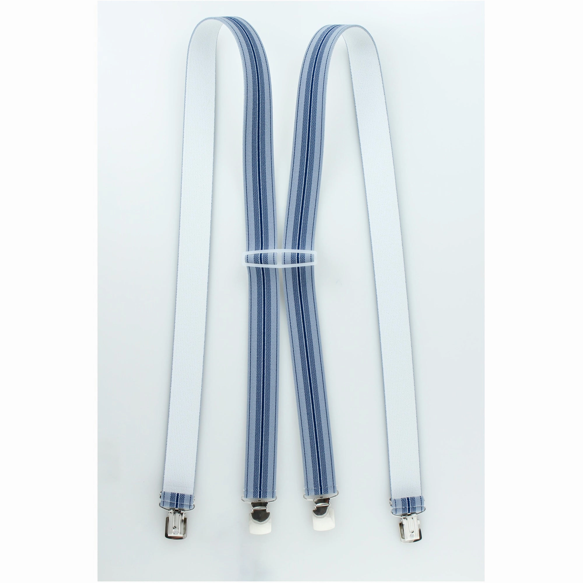 Striped Suspenders Clip On S3CP Tech Edge DurableReinforcedElbow