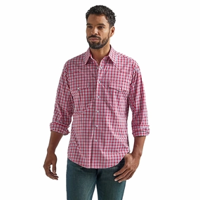 Men's Long-Sleeve Western Snap Plaid Shirt 11232468 Cozy Style SmoothGripFastenings