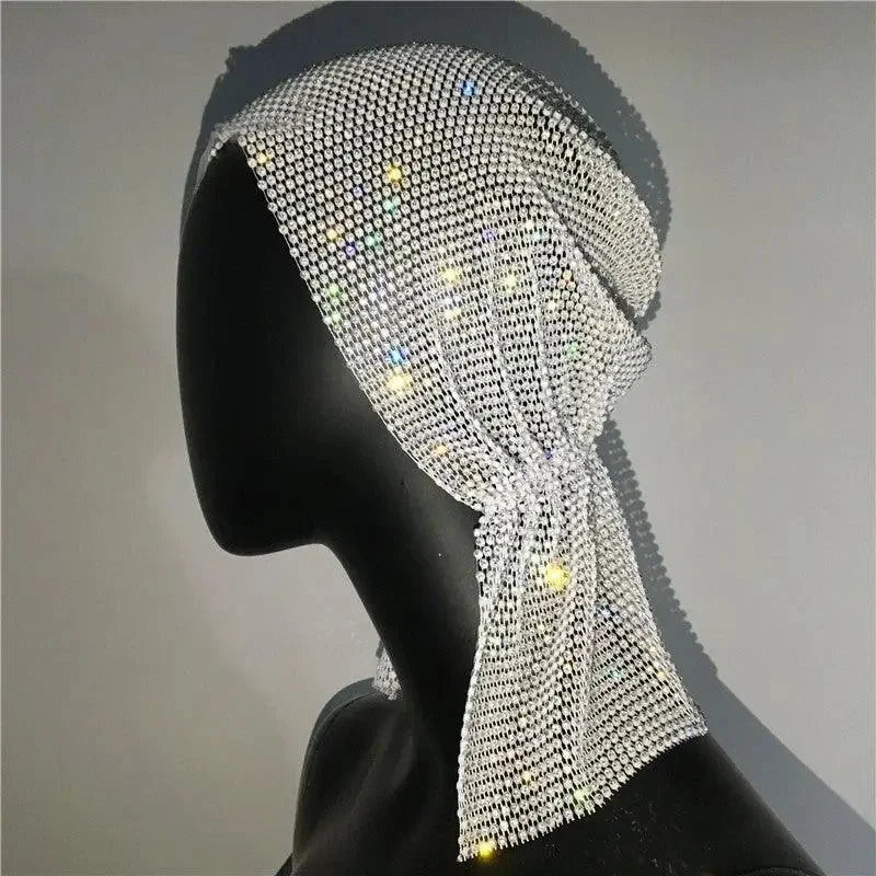 Anti Chlorine Technology Relaxing Getaway Shiny Rhinestone dress with Scarf