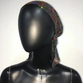 Breezy Comfort Tagless-Comfort Shiny Rhinestone dress with Scarf