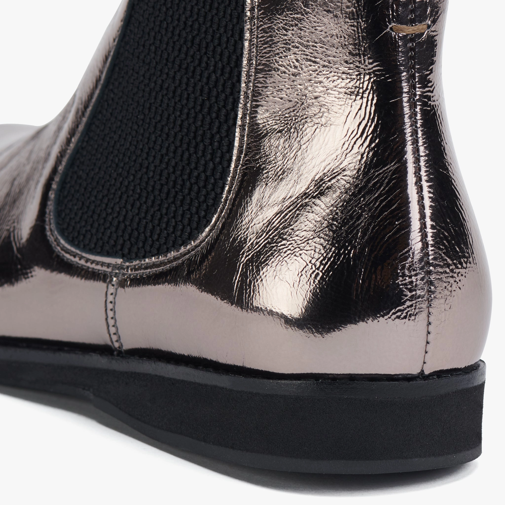 Arch Lift Office use Stylish Look Chelsea Pewter Crinkle Patent/Black