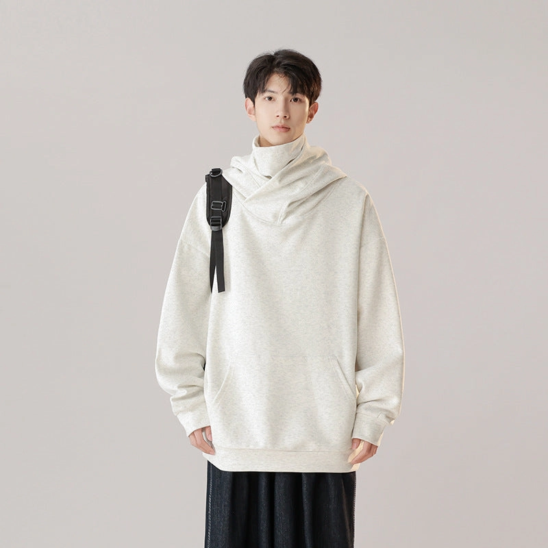 Hooded Turtleneck Sweater Men's Autumn Winter Couple Workwear Mechanical Style product earthy warmth product vacation wearability