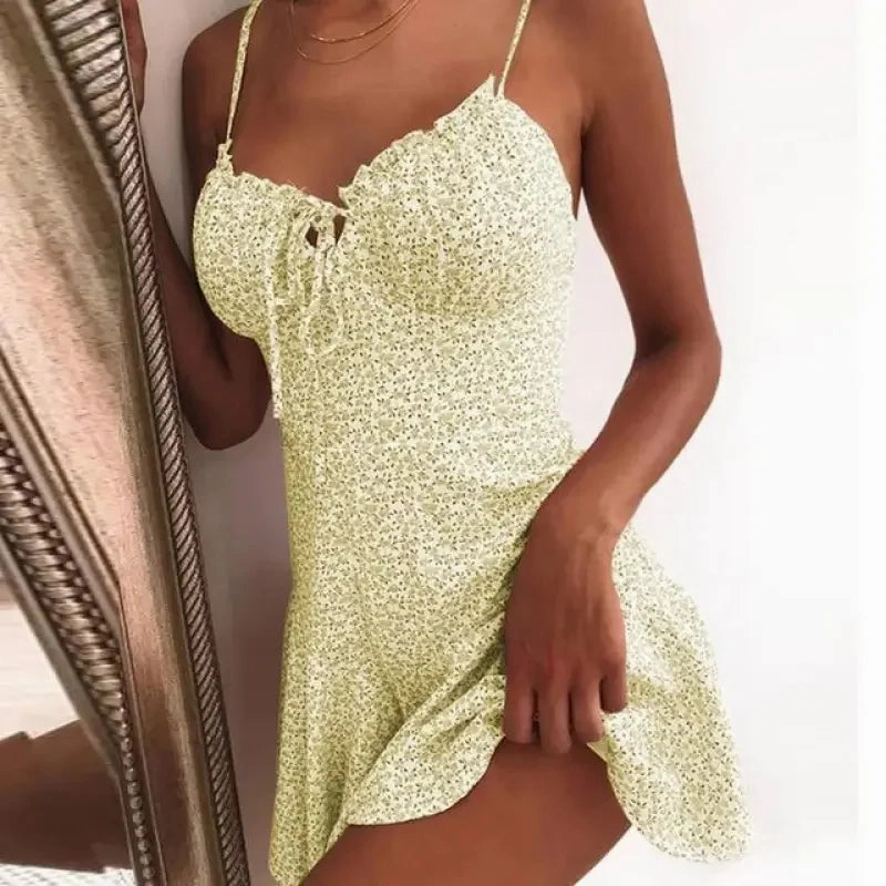 Quick Release Buckle Closure mesh ventilation Summer A-Line Dresses