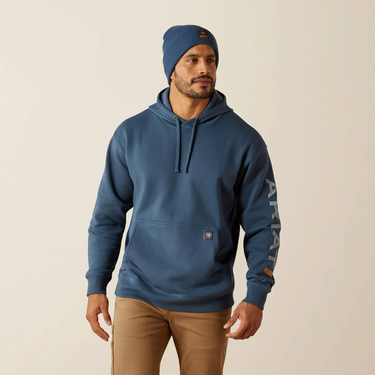 Men's Rebar Graphic Hoodie 100625 SweatAbsorbentLining