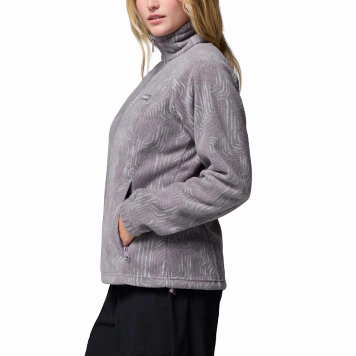 Women's Benton Springs Printed Full Zip Fleece Jacket 202177 CompressionFreeCuffs