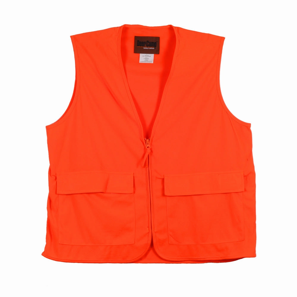 Deer Camp Orange Hunting Vest 20P Design Glow