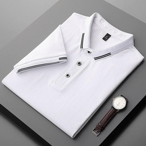 West Louis? Spring&Summer Turn Down Collar T Shirt Spring Summer Active Look