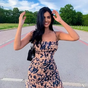 Tie Dye Ruched Dress Tropical Vacation Beach Day