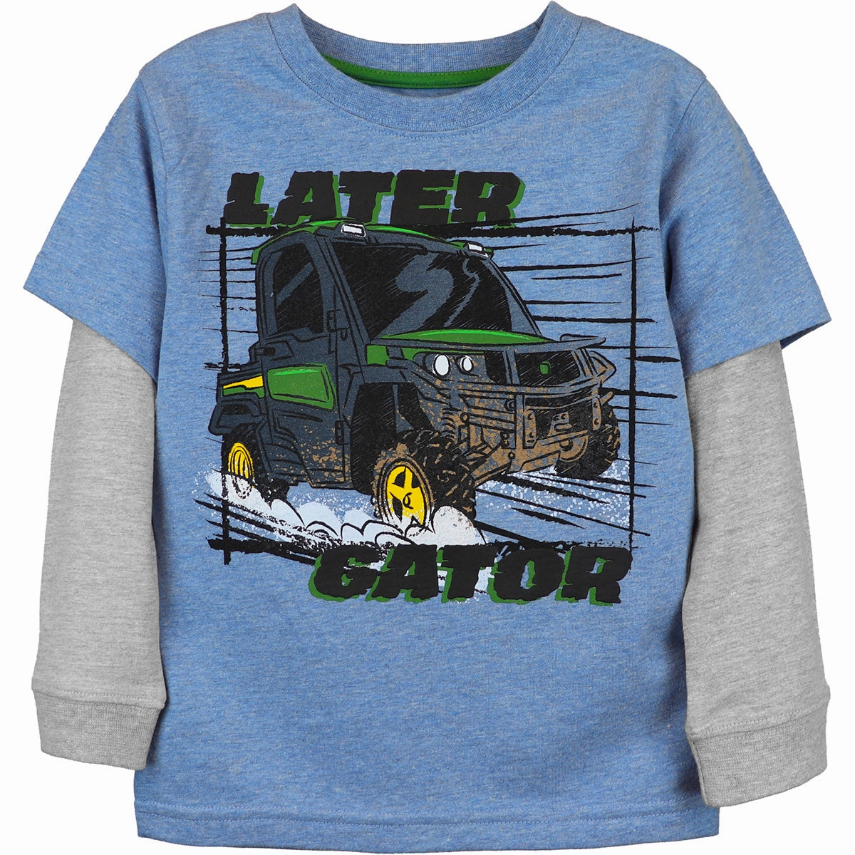 Toddler Boys' Long-Sleeve Lator Gator Tee J4T552BT NoSlipWaistband Still Soul