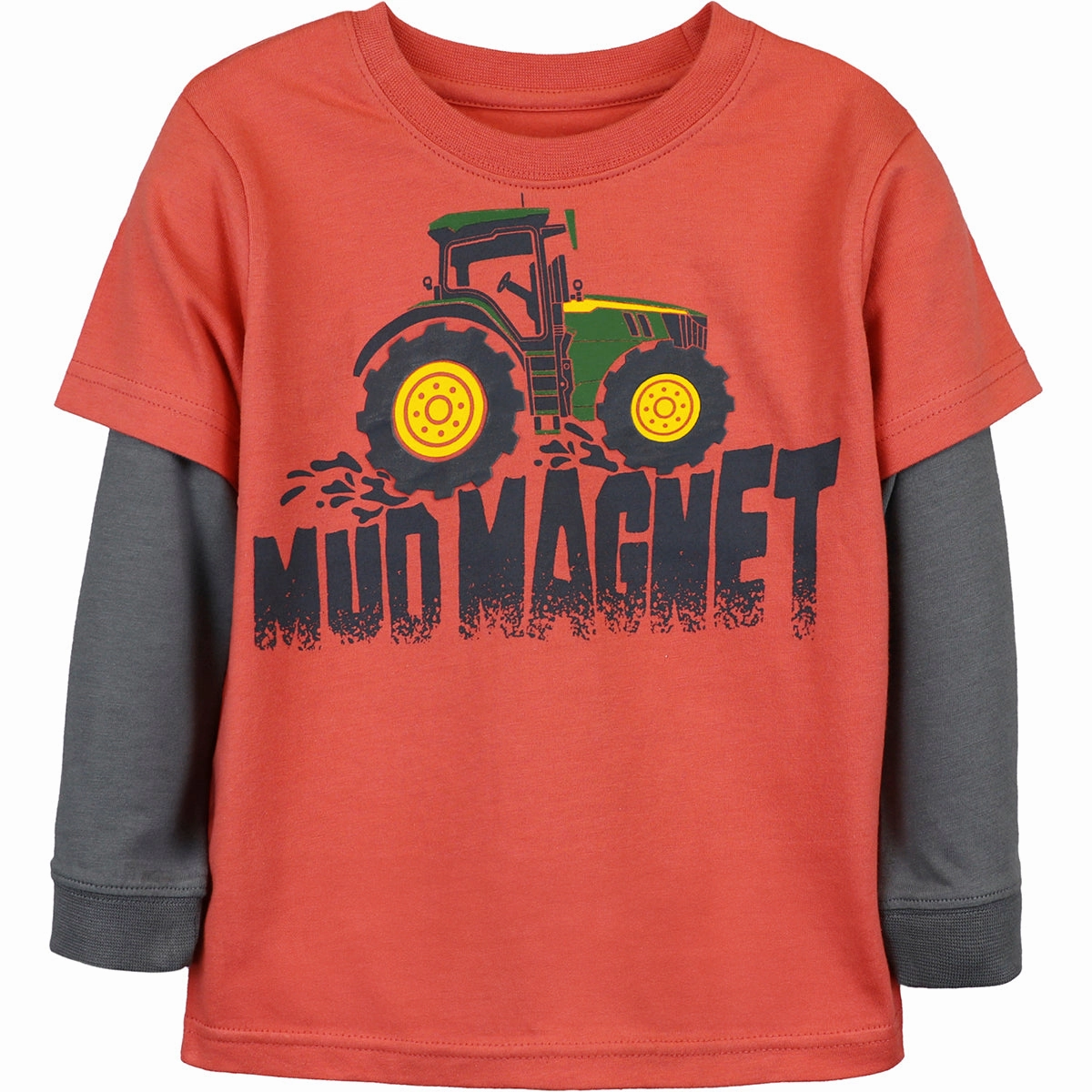 Night Out Toddler Boys' Long-Sleeve Mud Magnet Tee Toddler Boys' Long-Sleeve Tractor Tee J4T551RT