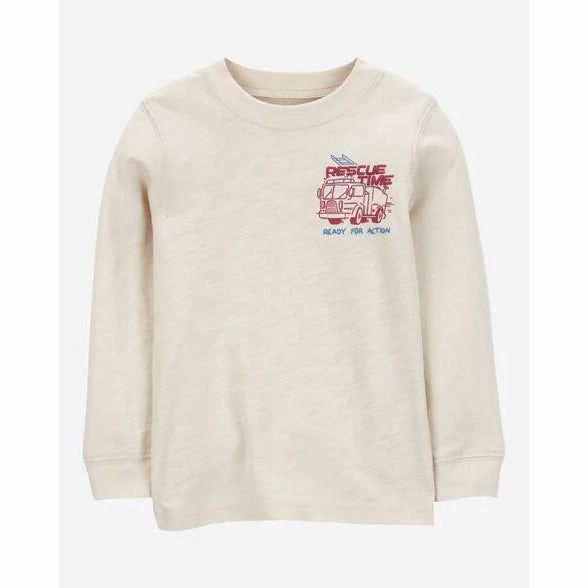 Toddler Boys' Long-Sleeve Rescue Tee 2S037710 HygroscopicFiber