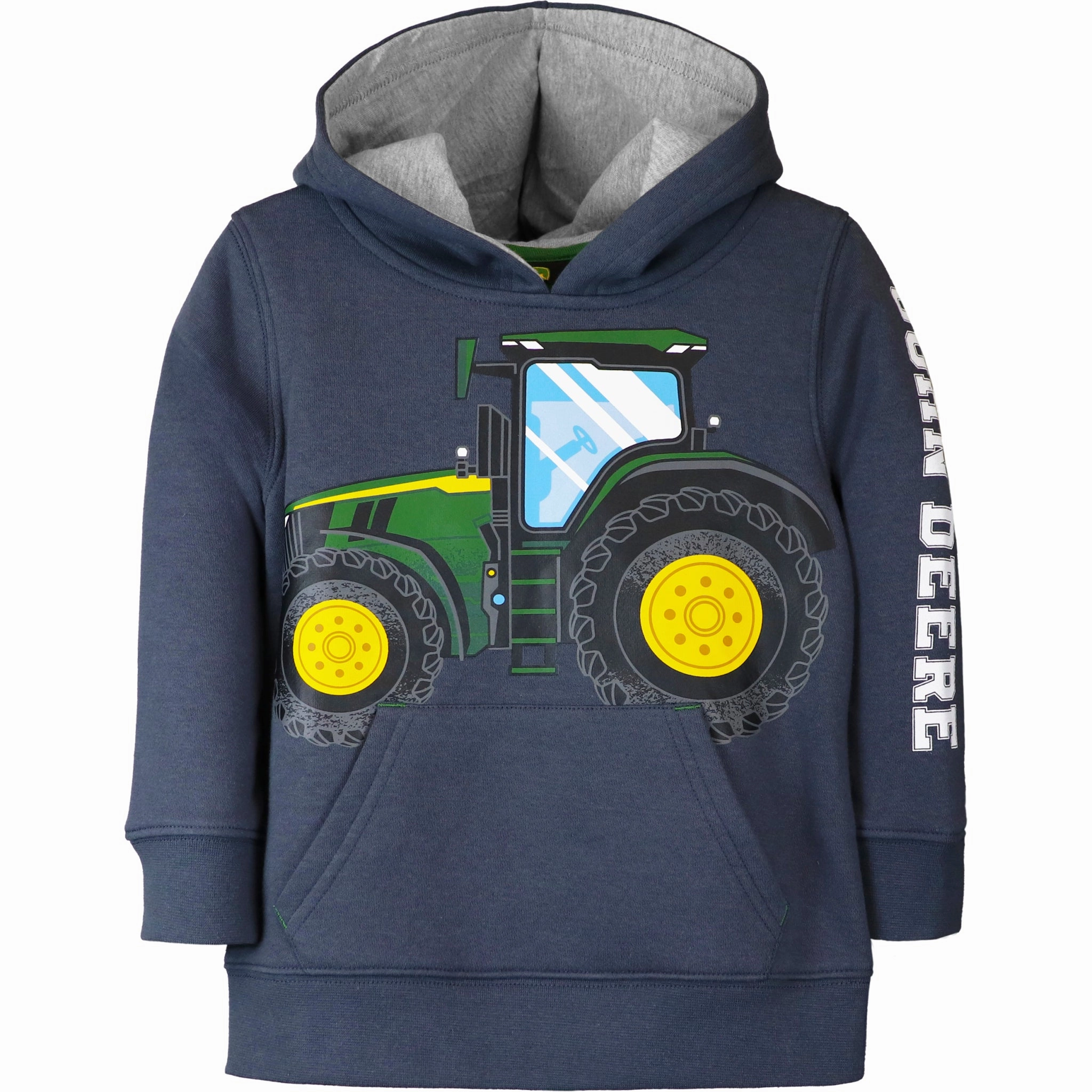 Rain Proof Fall Mood Toddler Boys' Tractor Fleece Hoodie J4J571BT
