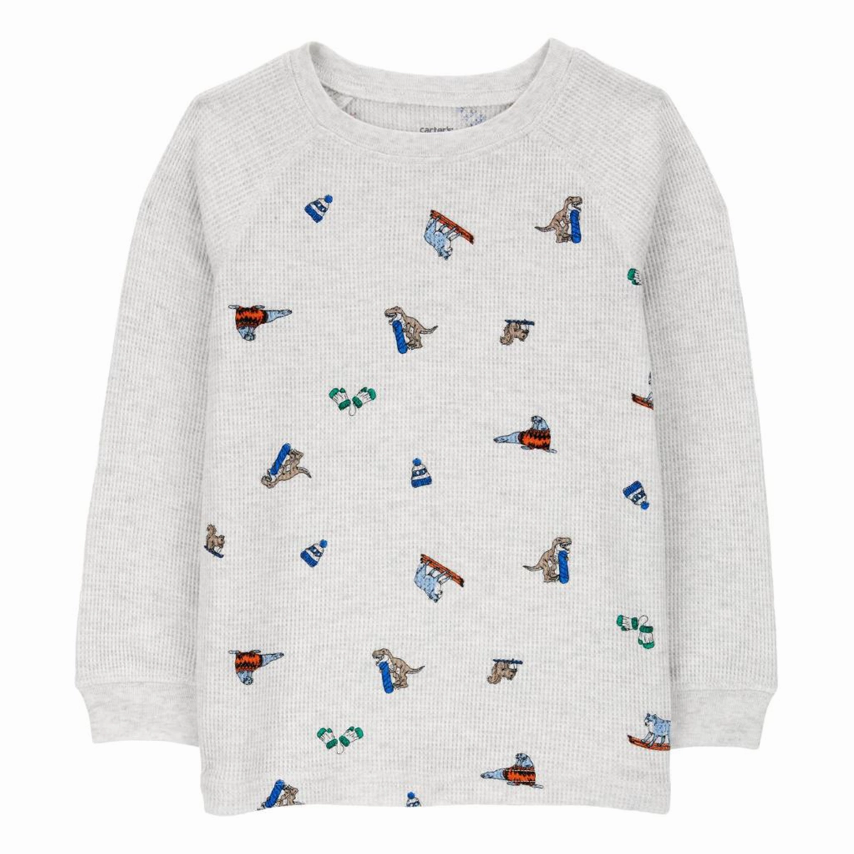 Toddler Boys' Winter Animals Thermal Graphic Tee 2S028210 Seasonal Fashion