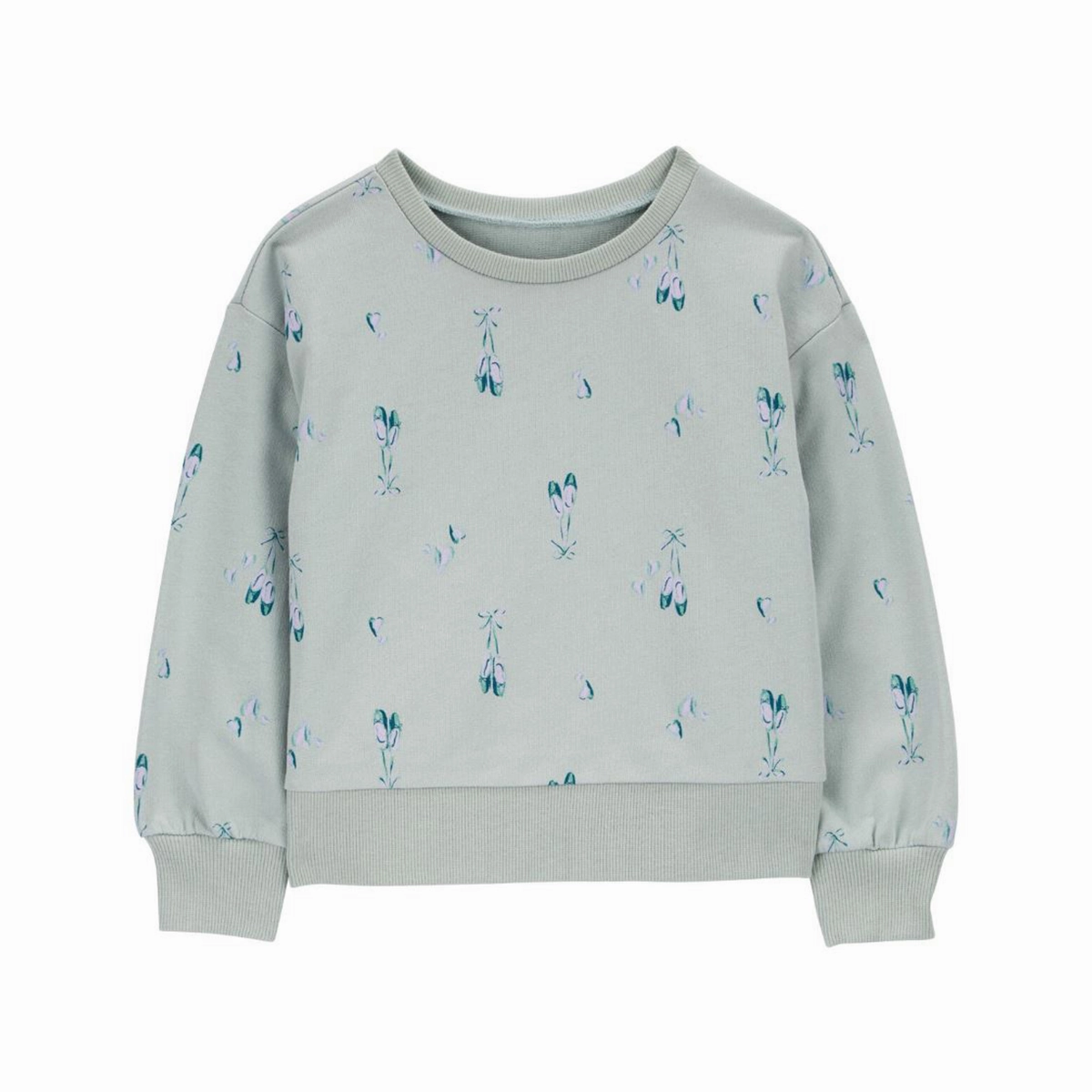 Sprint Fit clean look Toddler Girls' Ballet Crew Neck Cotton Pullover 2R831410