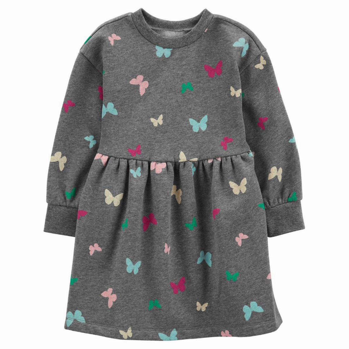 Toddler Girls' Butterfly Long-Sleeve Fleece Dress 2R967810 Run Ready Zoom Proper
