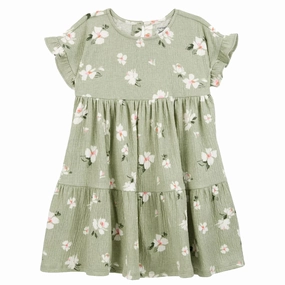 Bead Soul Campus Vibe Toddler Girls' Floral Tiered Dress 2S404410
