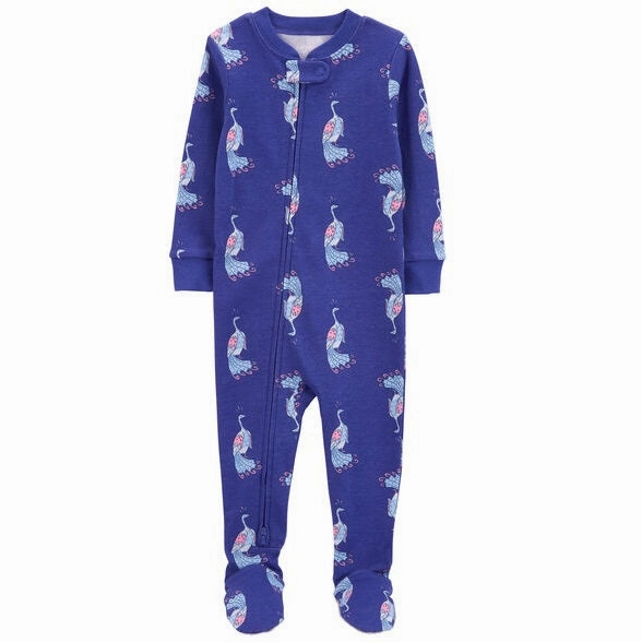 ComfortWaistband Translucent Soul Toddler Girls' Navy Peacock Sleeper 1R016010-969