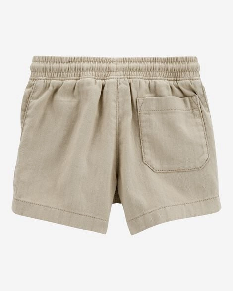 Toddler Pull-On Twill Shorts - Khaki 2S826210-260 Warm Layers