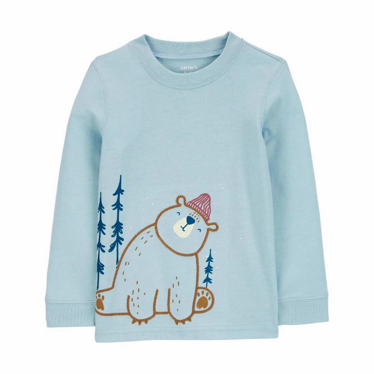 WrinkleResistantClothing Toddler Winter Bear Graphic Long-Sleeve Tee 2S012710