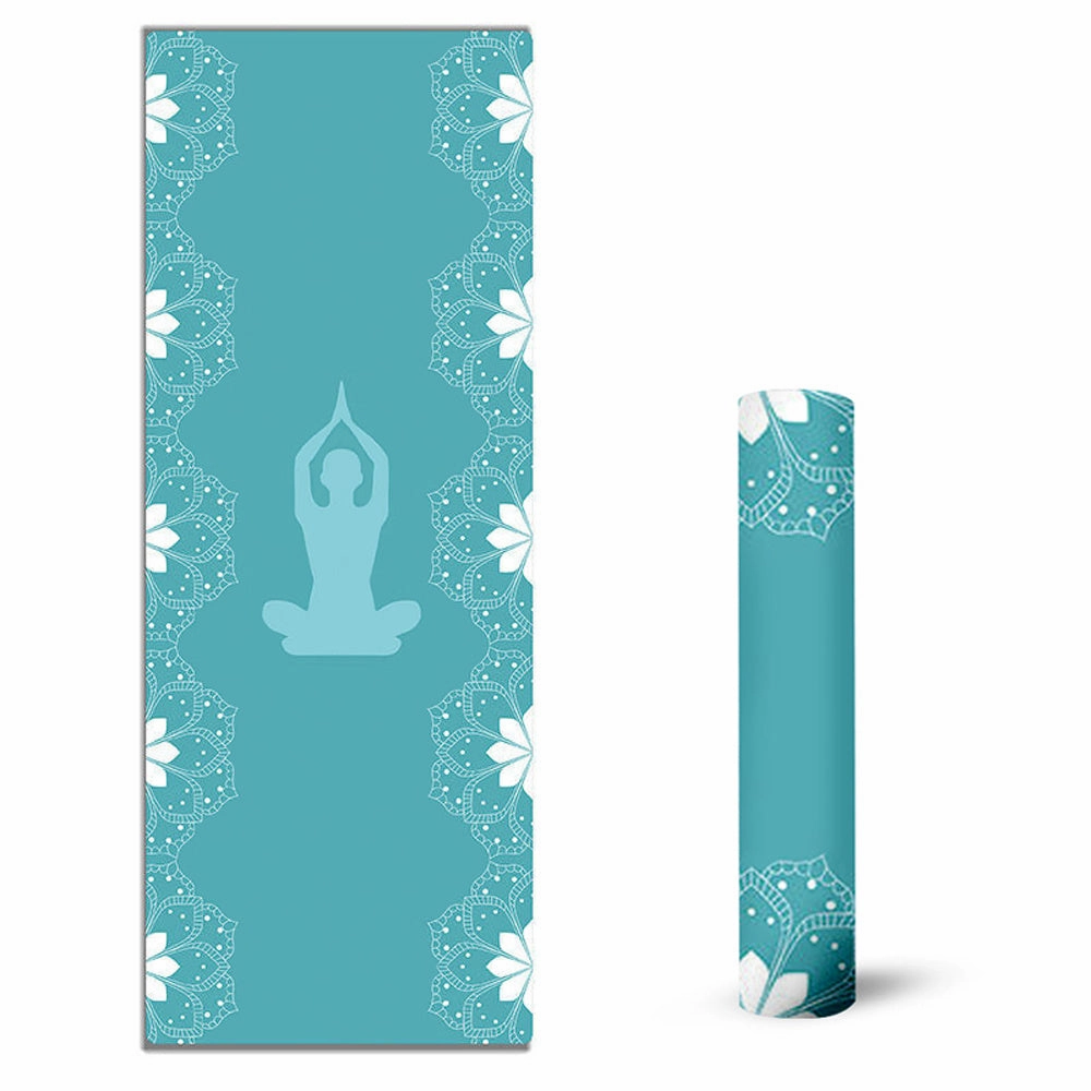 Ultra Light Fitness Training Suede TPE Yoga Mat Eco Friendly Non SlipWorkout Mat for Yoga Pilates Home Fitness