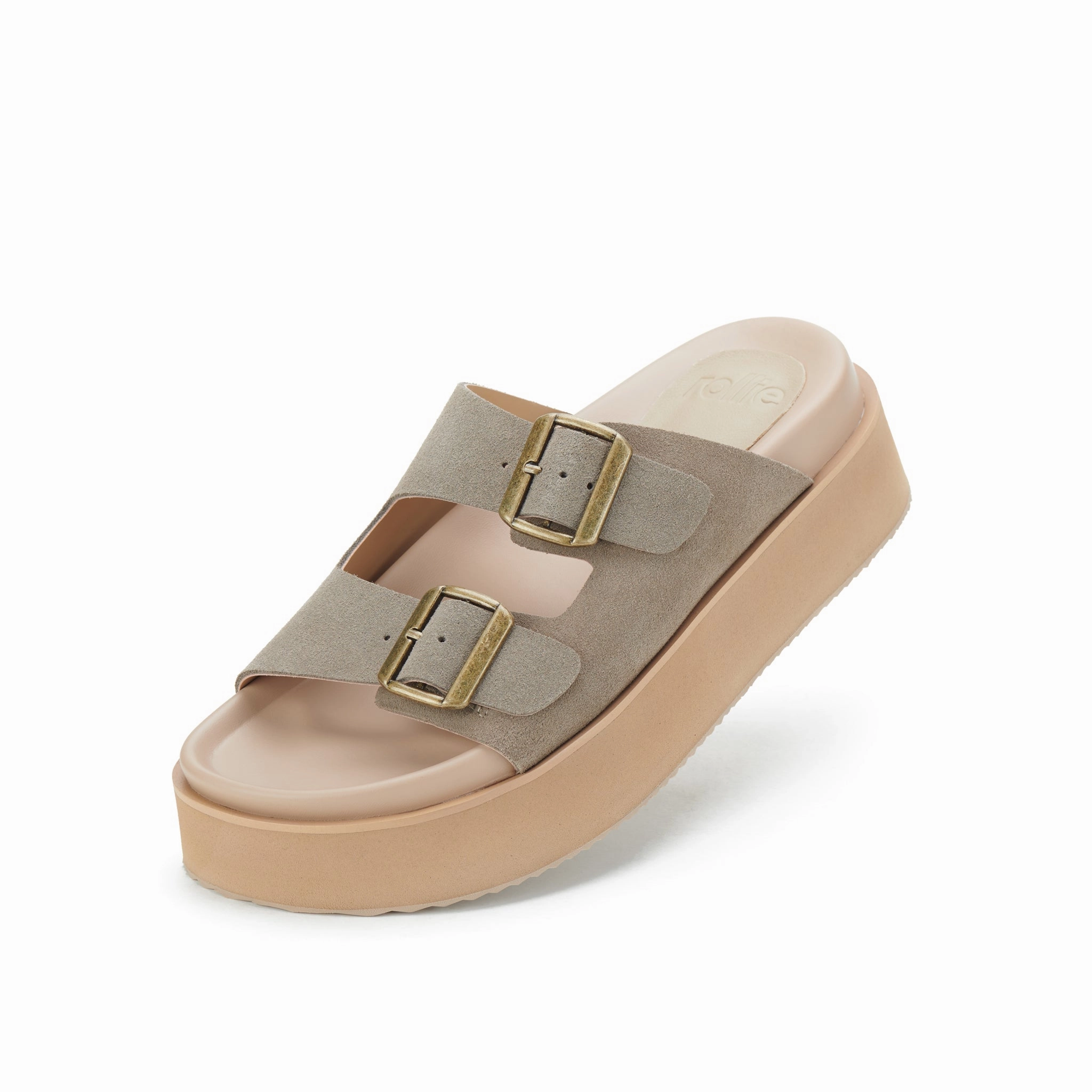 Leisure Life Ace Slide Taupe Suede