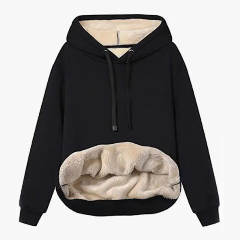 Women's Thermal Sherpa Pocket Hooded Sports Sweatshirt Jacket product eco friendly conscience