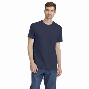 Recycle Glow QuickDrying Men's Soft Merino Tee - Deep Navy