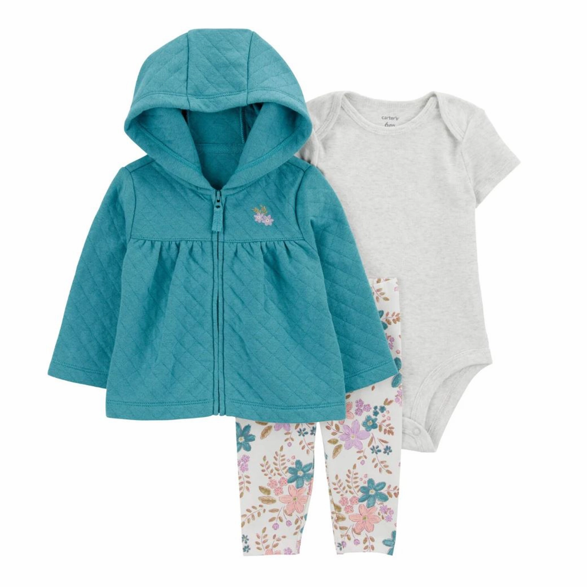 Wide Glow Baby Girls' 3-Piece Quilted Cardigan Set 1R960610