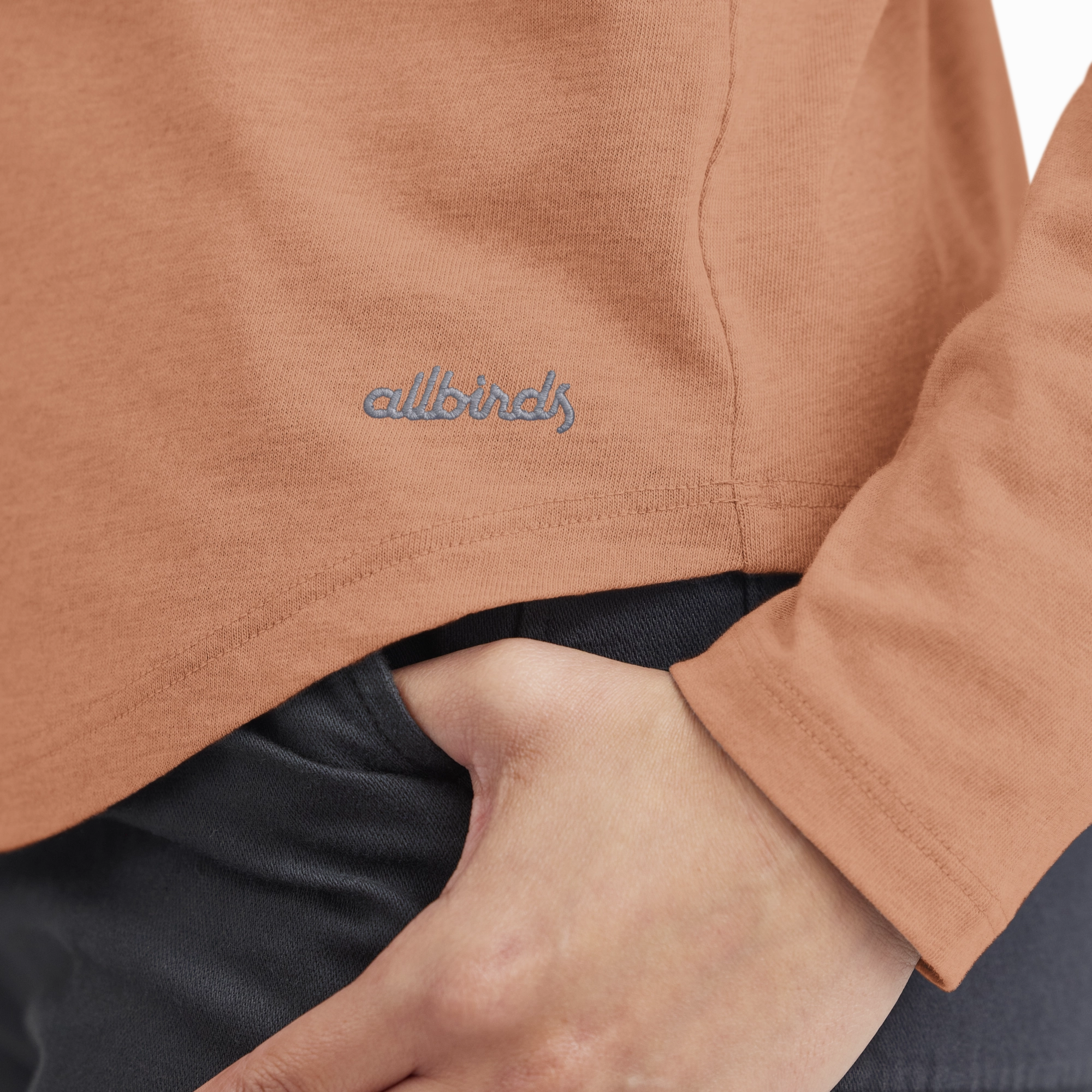 Women's Soft Merino Long Sleeve Tee - Sienna Blush Comfort Wear