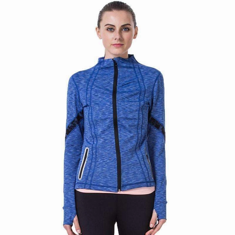 Handbag Women Yoga Jacket Fitness Running Shirt For Women Sportswear Elastic Tight Gym Roupa de Academia Zipper Fitness Clothes