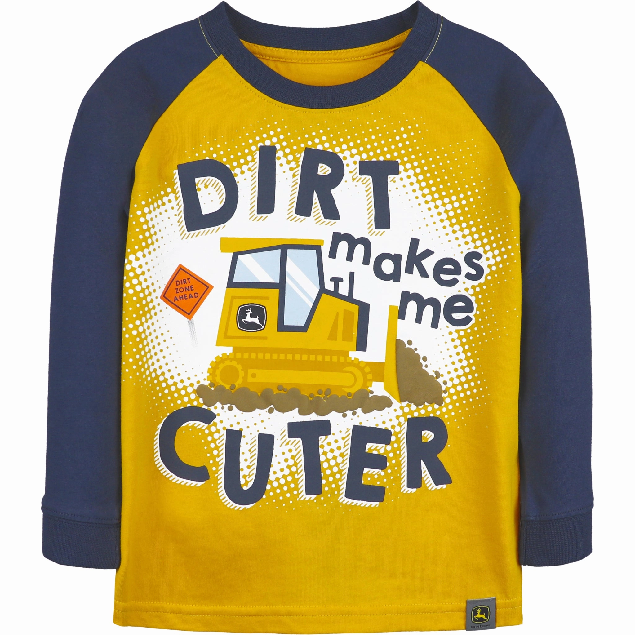 Toddler Boys' Dirt Makes Me Cuter Long-Sleeve Tee J4T557YT All weather Fearless Mode