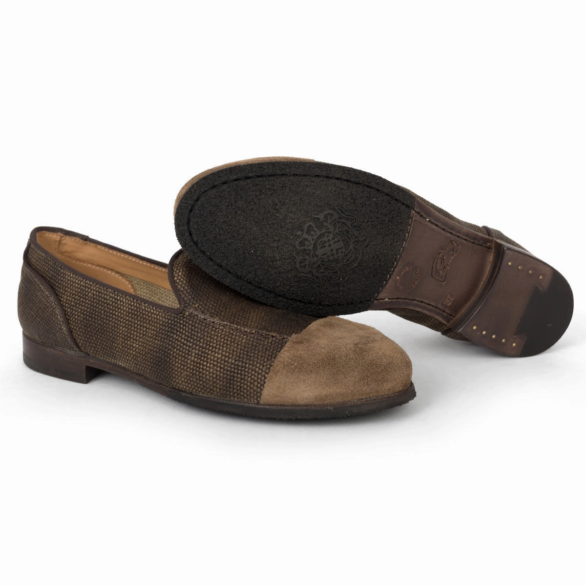 Slip Grip ZOE 56029<br>Sesame linen loafers