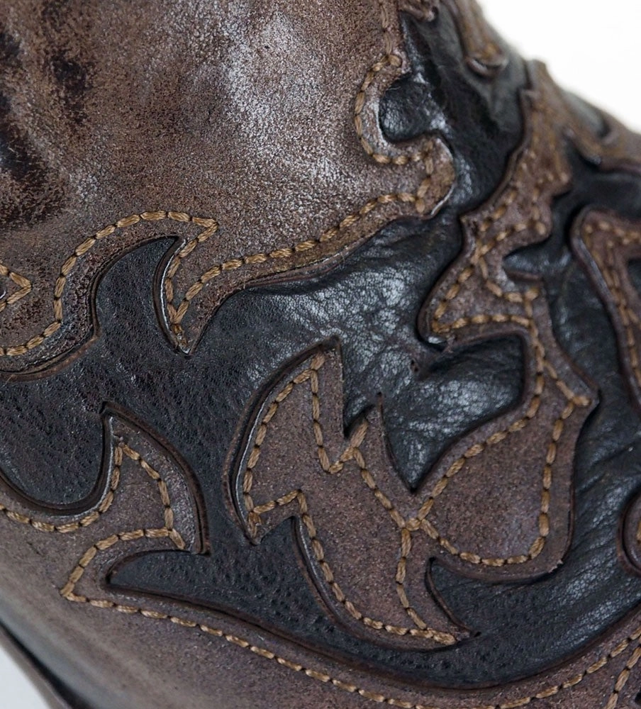 Tough URSULA 46036<br>Dark brown texan inspired ankle boots