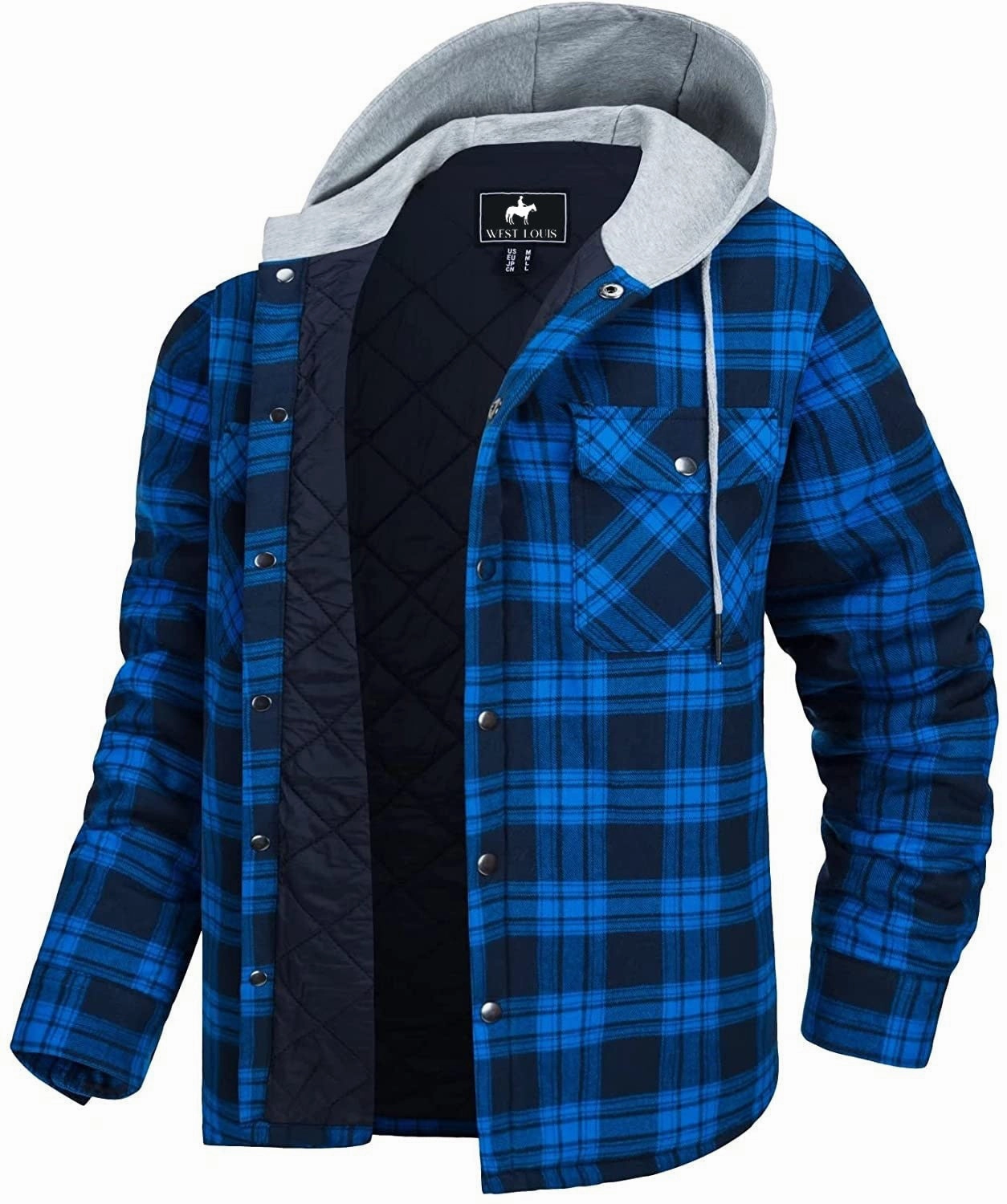 Reinforced Elbows West Louis? Cotton Flannel Lined Plaid Jacket