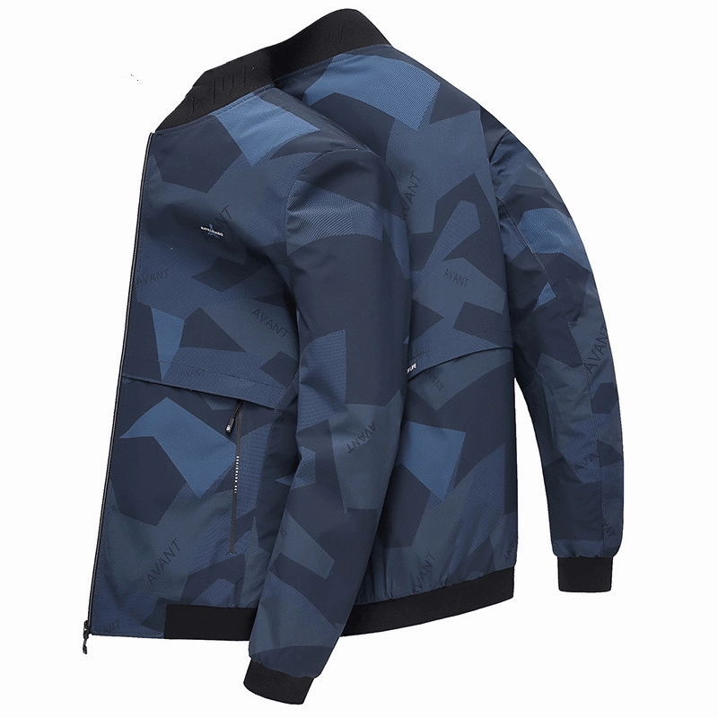 Polyester All weather Baseball Collar Casual Jacket Stand Collar Spring and Autumn Jacket