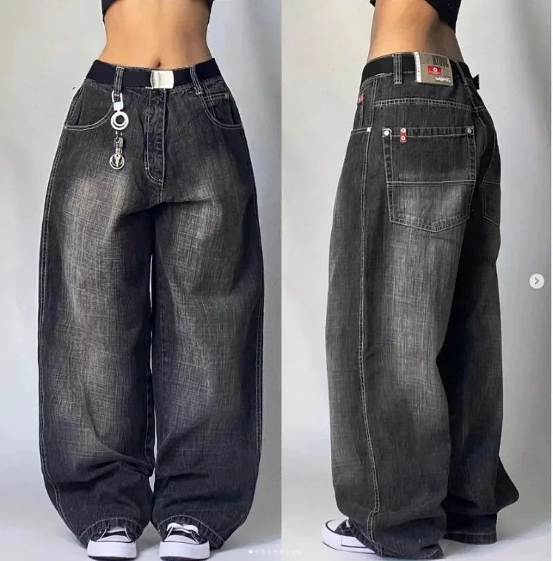 Pure Fabric StreetFlow Baggy Jeans ?C Retro Vibes, Modern Swagger! ????