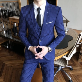 West Louis? Designer Formal Business Three Piece Suit Professional Tailoring