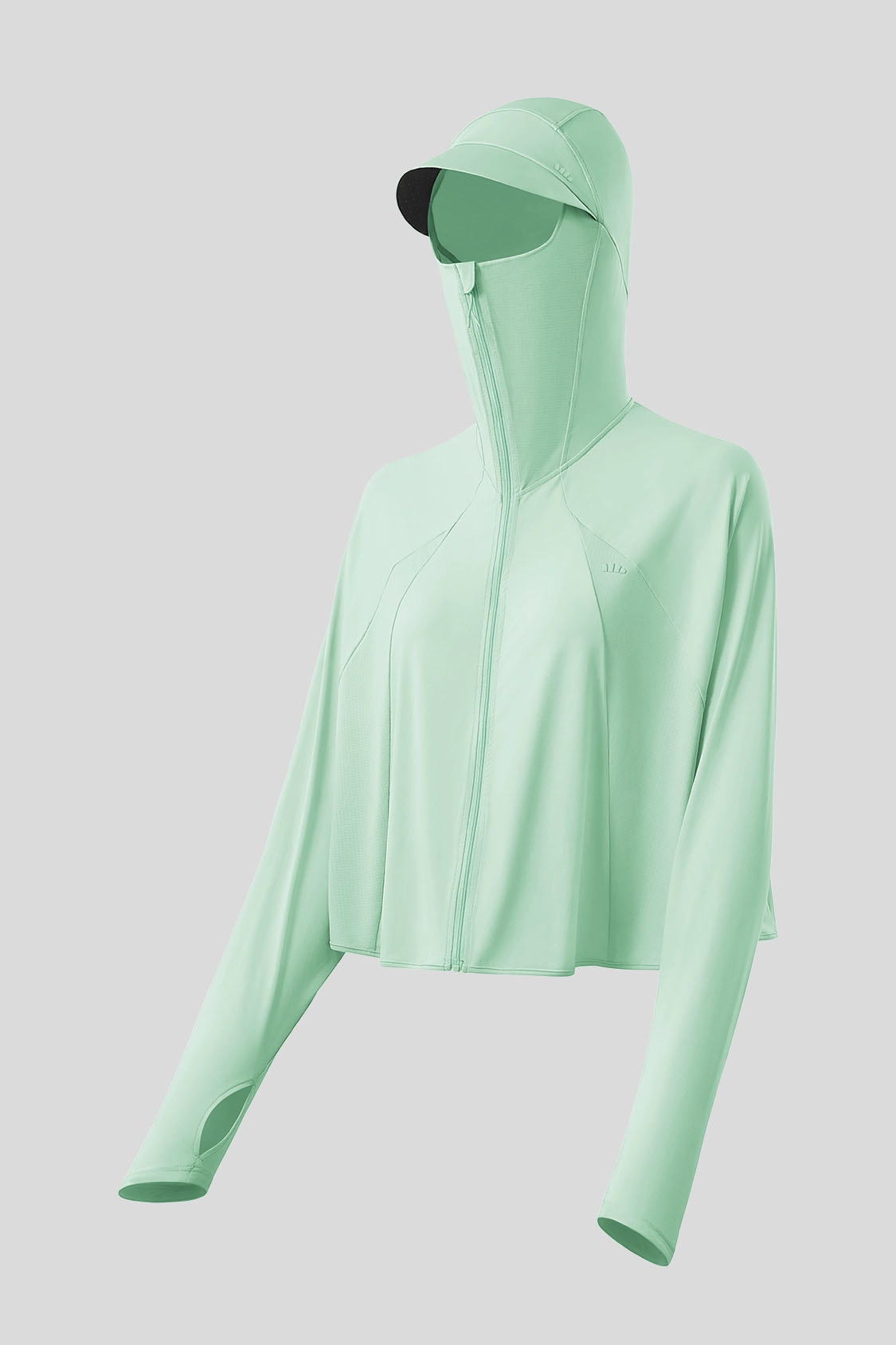 Extended Back Length Comfort Flex Fit Horizon - Women's Full-Coverage Cropped Sun Hoodie UPF2000 