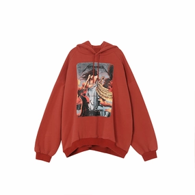 Fashion Wearable product designer prestige Hooded Hoodie Men'S Loose Plush Jet Offset Print Pullover Hoodie