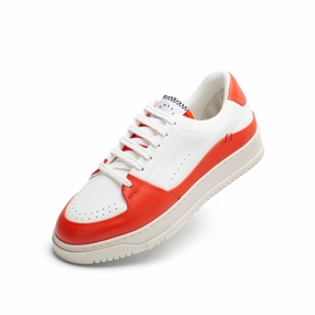 Shock Diffusing Midsole Rubber Toe Guard Wave Tangerine/White