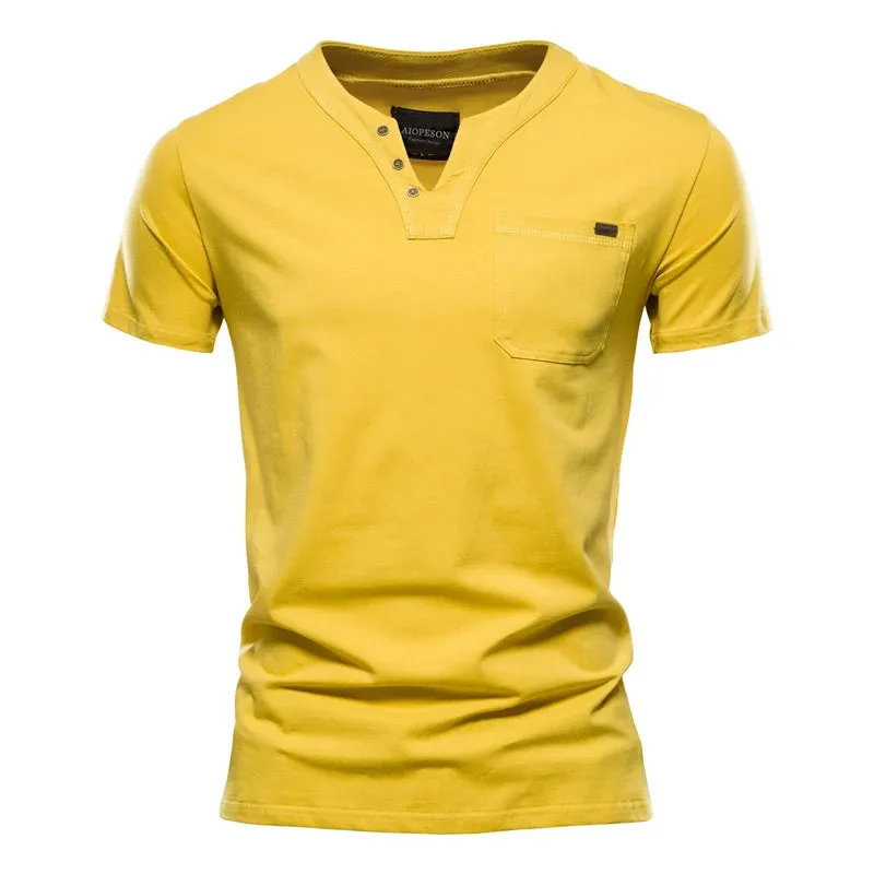 Silk combination West Louis? Casual Cotton Mens Summer T Shirts