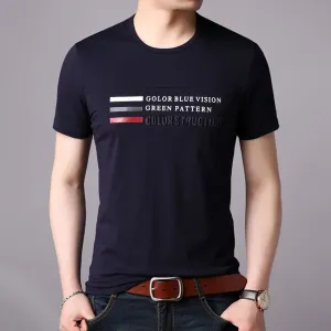 West Louis? O-Neck Streetwear Summer Cotton Tshirt Weekend Comfort Stretch Waist