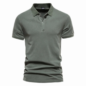 Street Fashion Classic Top West Louis? 100% Cotton Casual Short Sleeve Turndown Polo Shirt